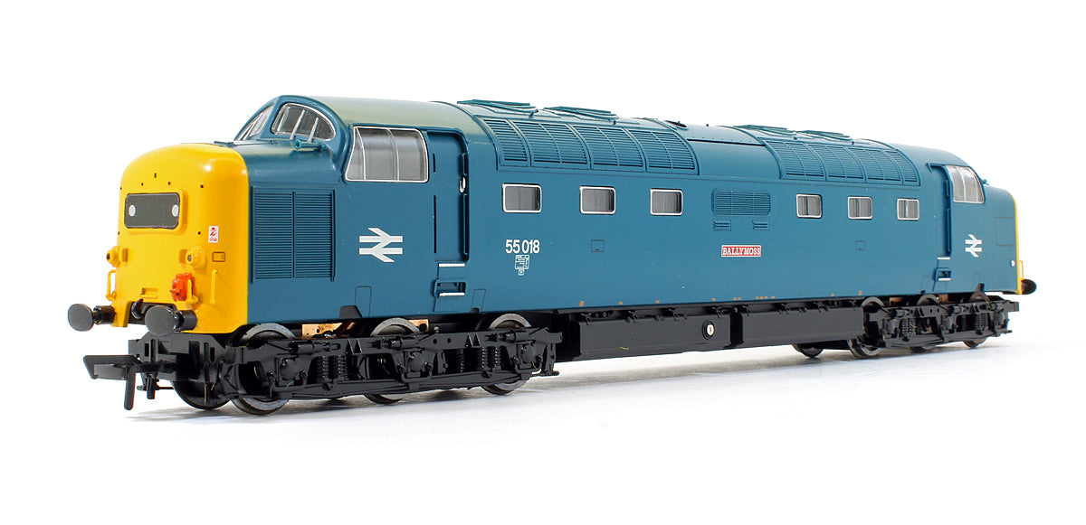 Pre-Owned 32-526DS Class 55 Deltic 55018 'Ballymoss' BR Blue Diesel Locomotive (DCC Sound Fitted)