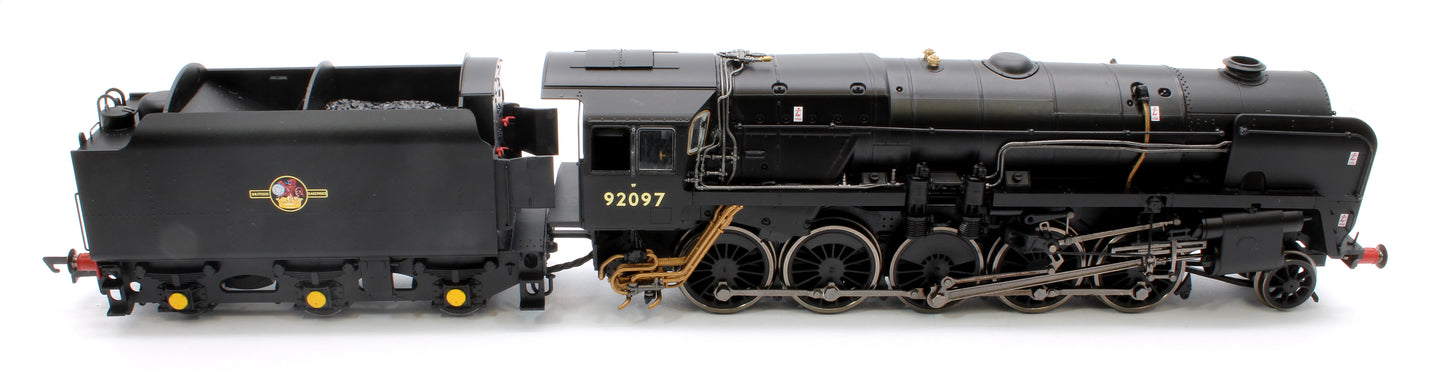Class 9F 2-10-0 92097 BR Black Late Crest (with Westinghouse Pumps) Steam Locomotive