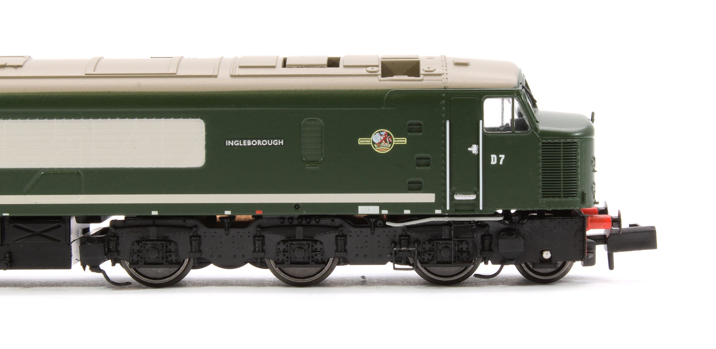 Class 44 D7 "Ingleborough" Plain BR Green Diesel Locomotive (DCC Sound)