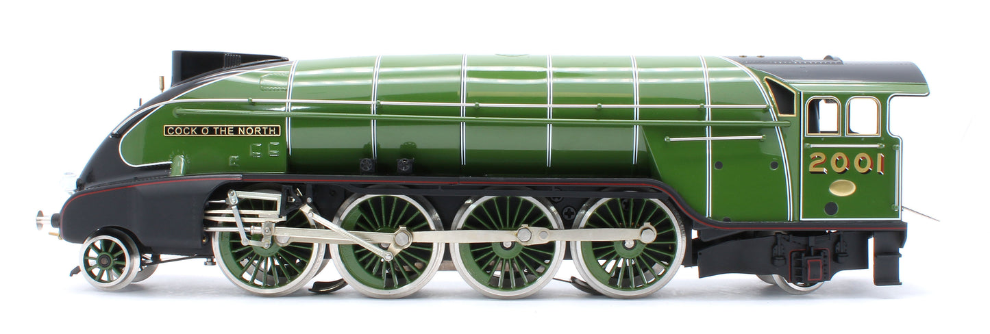 E/36-B1-CN P2 Class Streamlined "Cock O The North" 2-8-2 LNER Lined Apple Green No. 2001 Steam Locomotive