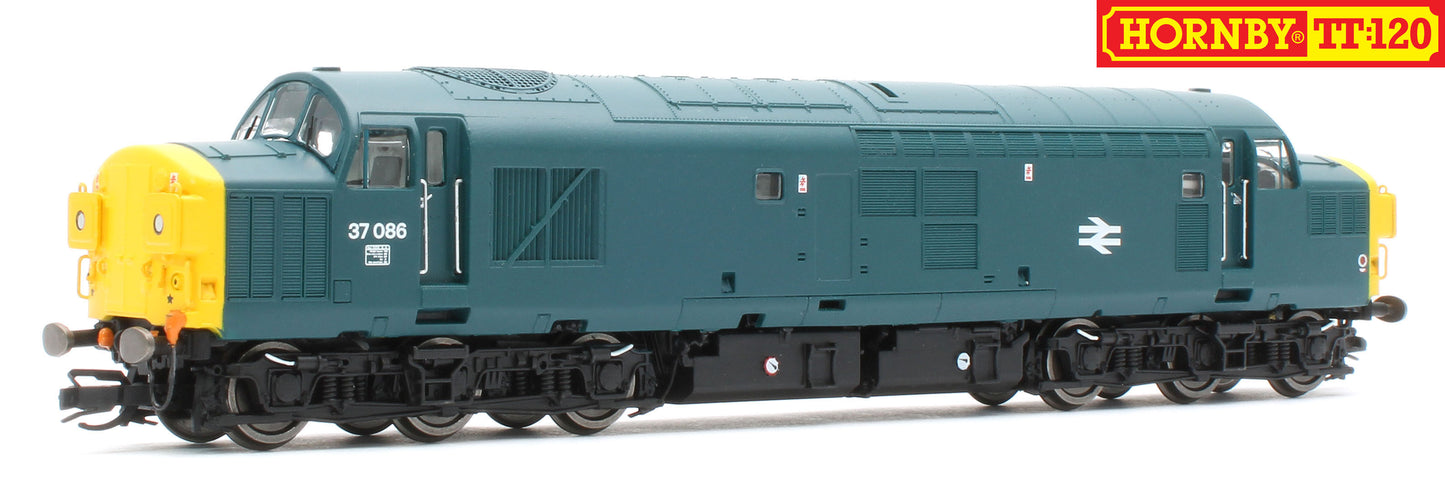 TT3057M Class 37 BR Blue No.37086 Diesel Locomotive