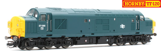 TT3057M Class 37 BR Blue No.37086 Diesel Locomotive