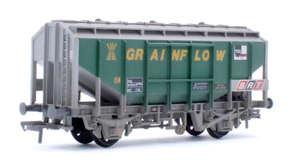 35 Ton PAA Bulk Grain Wagon 'Grainflow' Green & Grey No. BRT 7781 - Weathered