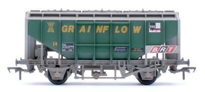 35 Ton PAA Bulk Grain Wagon 'Grainflow' Green & Grey No. BRT 7781 - Weathered