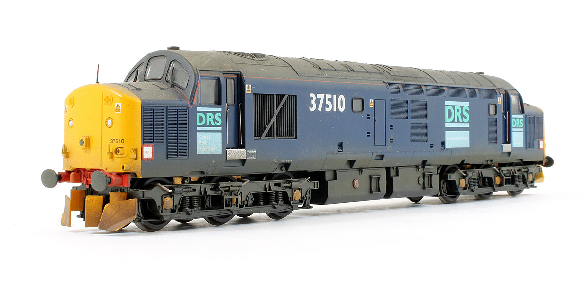 Pre-Owned Class 37510 DRS Diesel Locomotive (Weathered) (DCC Fitted)