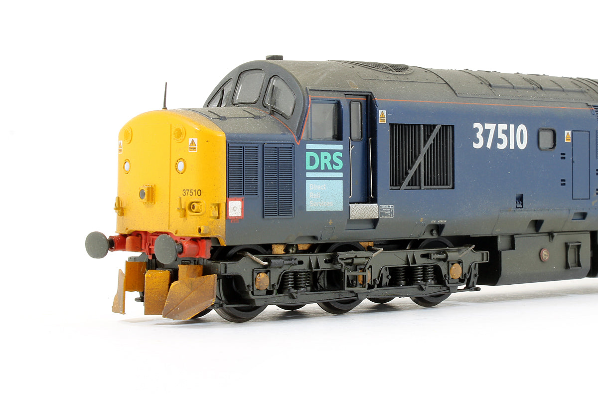 Pre-Owned Class 37510 DRS Diesel Locomotive (Weathered) (DCC Fitted)