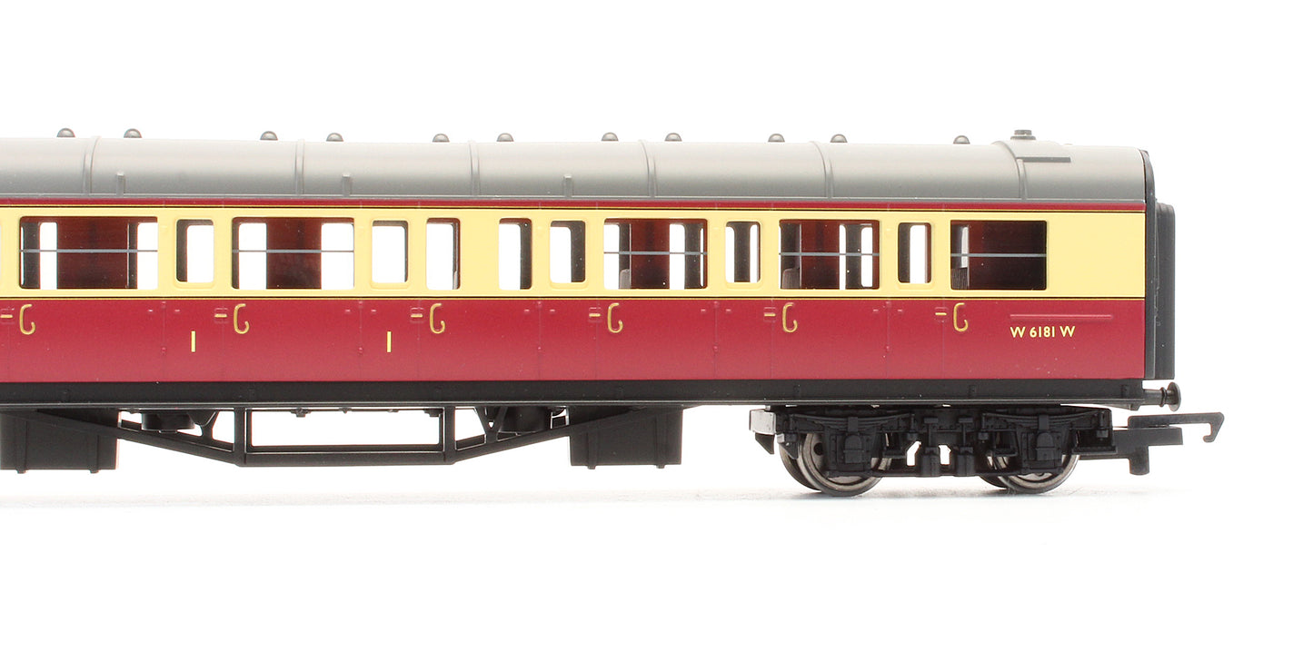 Pre-Owned BR (Ex-GWR) Crimson & Cream Composite Coach 'W 6181 W'