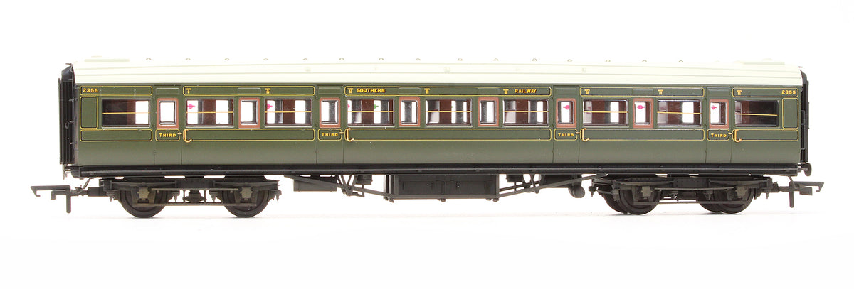 Pre-Owned SR Maunsell Corridor 3rd Class Coach '2355' - Custom Weathered