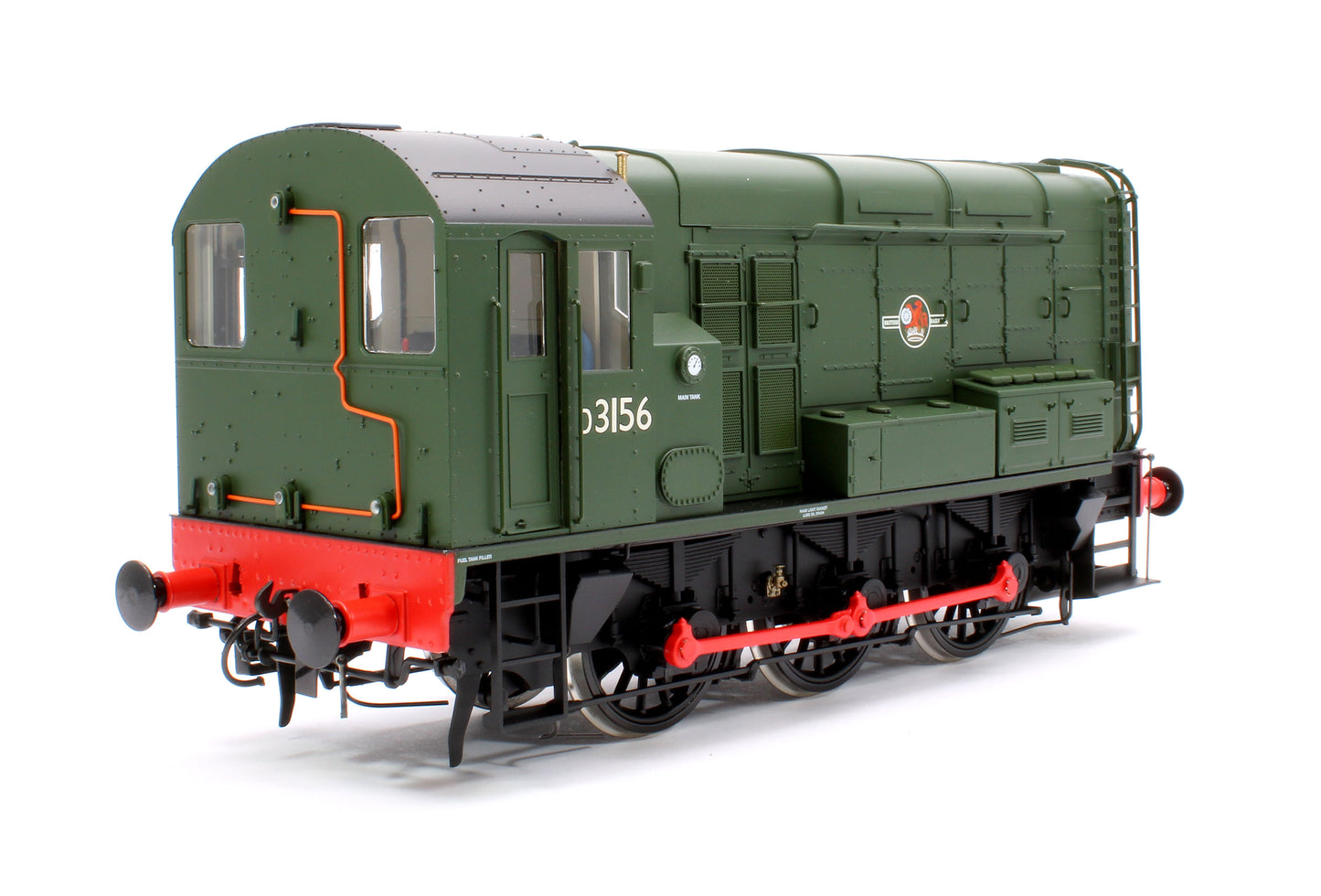 Class 08 D3156 BR Green Late Crest No Warning Panels Diesel Shunter Locomotive