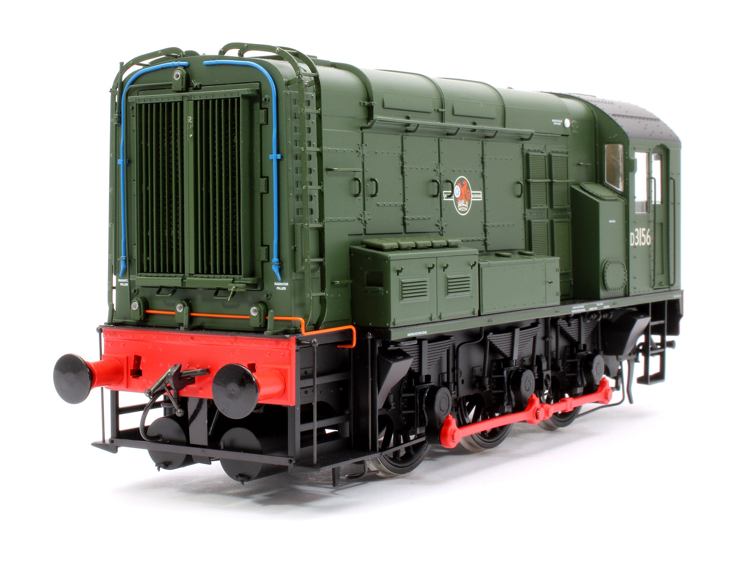 Class 08 D3156 BR Green Late Crest No Warning Panels Diesel Shunter Locomotive - DCC Fitted