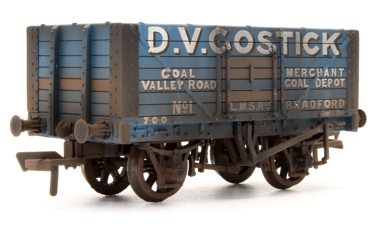 Pre-Owned 7 Plank Fixed End Wagon 'D.V. Gostick' No1 - Custom Weathered