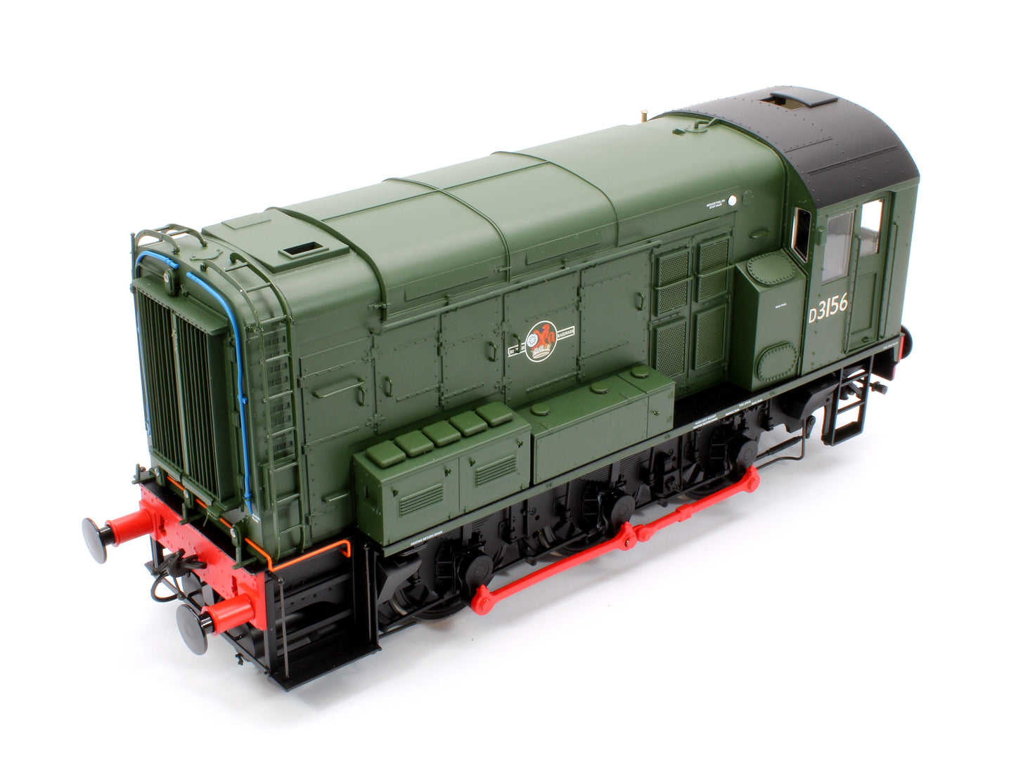 Class 08 D3156 BR Green Late Crest No Warning Panels Diesel Shunter Locomotive - DCC Sound Fitted