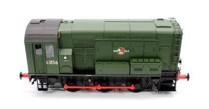 Class 08 D3156 BR Green Late Crest No Warning Panels Diesel Shunter Locomotive