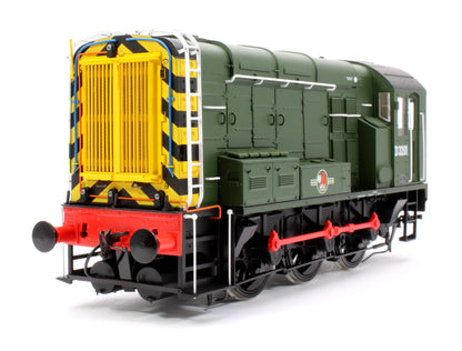 Pre-Owned Class 08 D3201 BR Green Late Crest With Wasp Stripes Diesel Shunter Locomotive - DCC Sound
