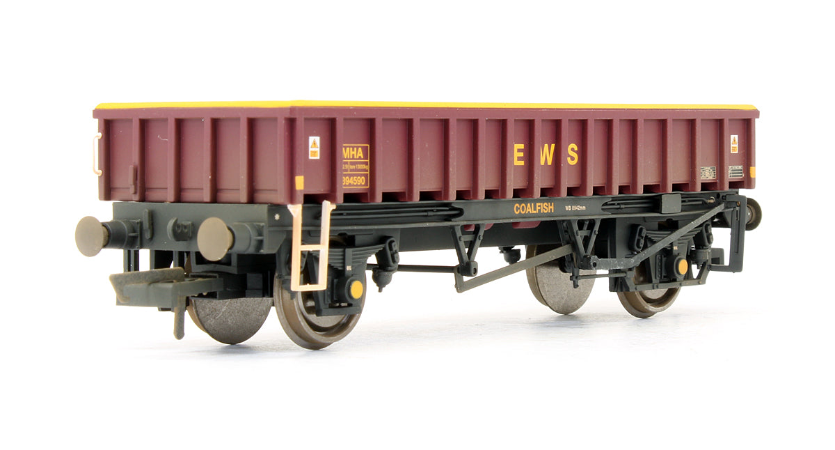 Pre-Owned Set Of 3 - 2 Axle Box Open Wagons Coalfish (MHA) - Weathered