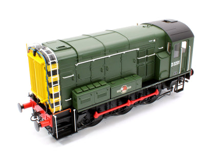 Pre-Owned Class 08 D3201 BR Green Late Crest With Wasp Stripes Diesel Shunter Locomotive - DCC Sound