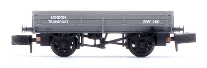 3 Plank Wagon 'London Transport' Grey No.B.W.260