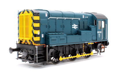 Class 08 08538 BR Blue Wasp Stripes Diesel Shunter Locomotive - DCC Sound Fitted