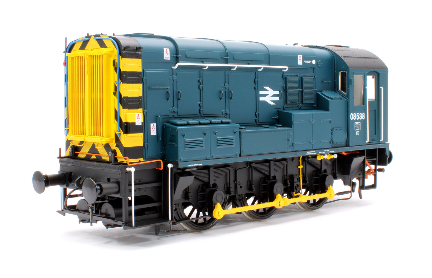 Class 08 08538 BR Blue Wasp Stripes Diesel Shunter Locomotive