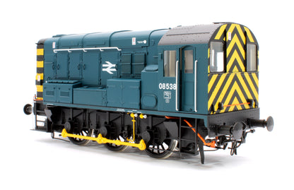 Class 08 08538 BR Blue Wasp Stripes Diesel Shunter Locomotive - DCC Sound Fitted