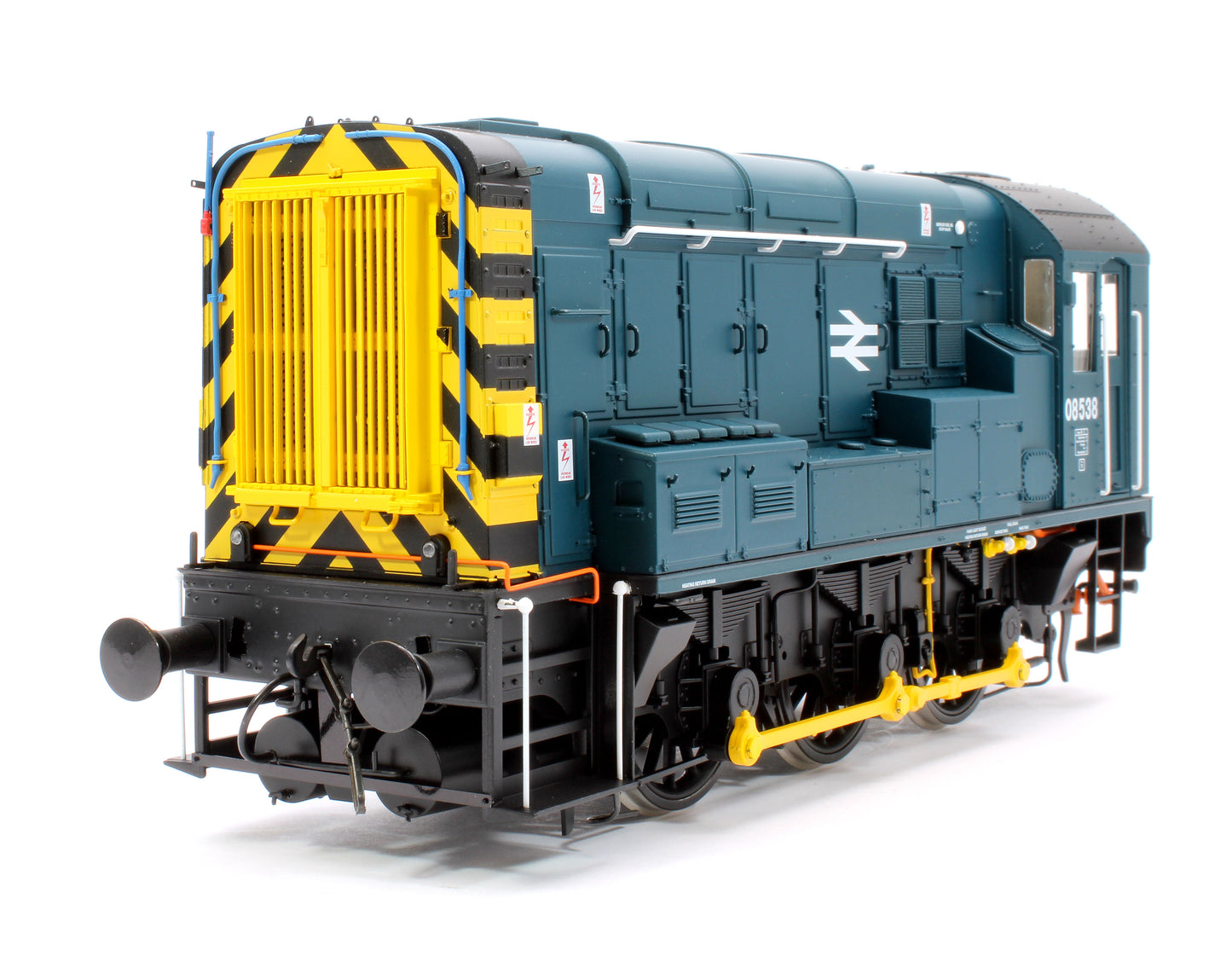 Class 08 08538 BR Blue Wasp Stripes Diesel Shunter Locomotive - DCC Sound Fitted