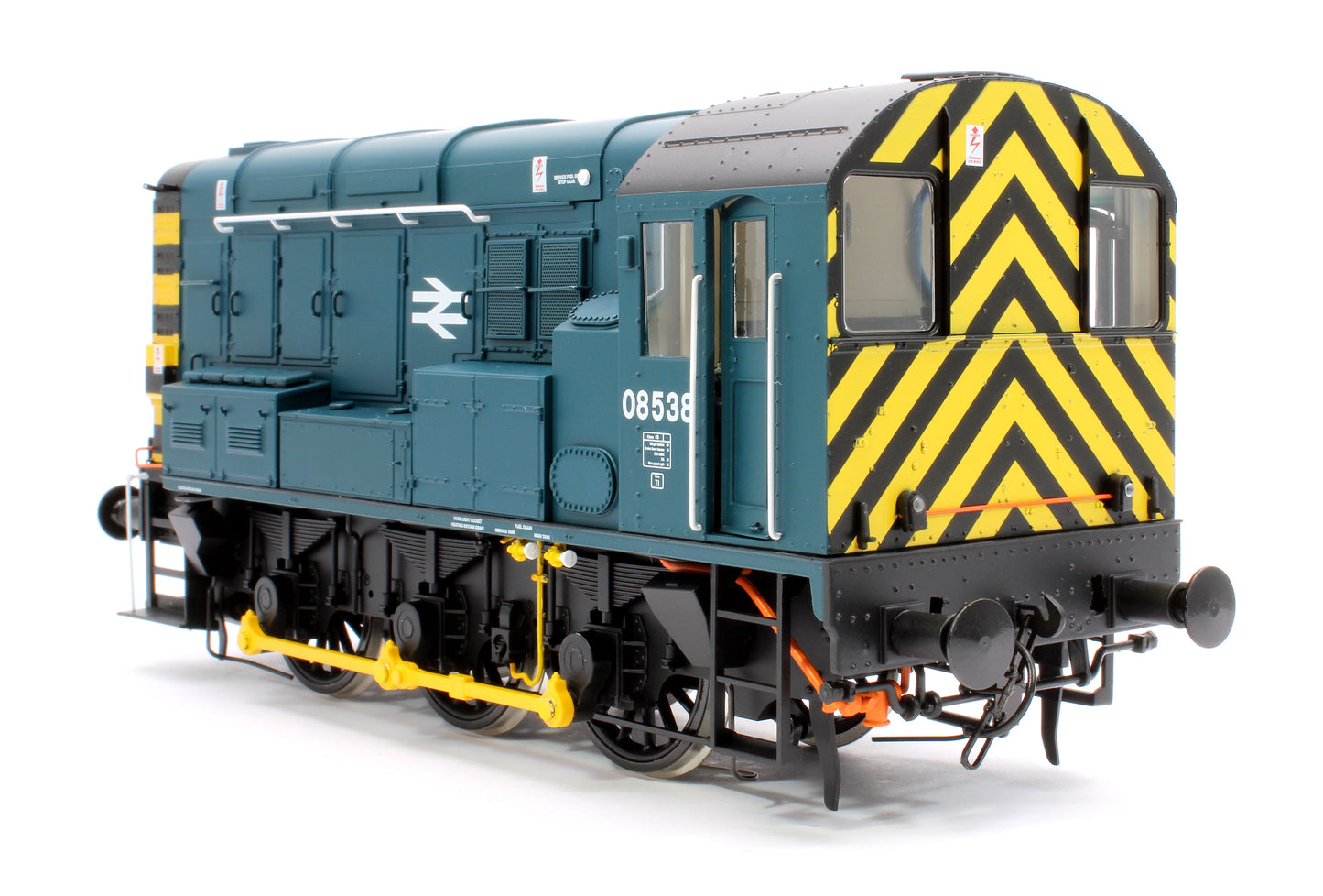 Class 08 08538 BR Blue Wasp Stripes Diesel Shunter Locomotive