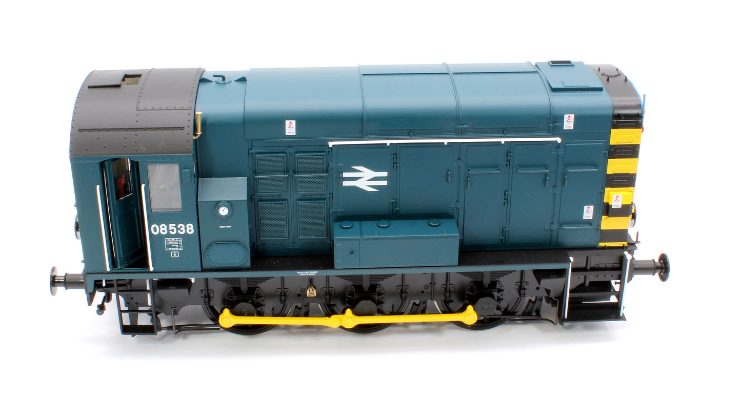 Class 08 08538 BR Blue Wasp Stripes Diesel Shunter Locomotive