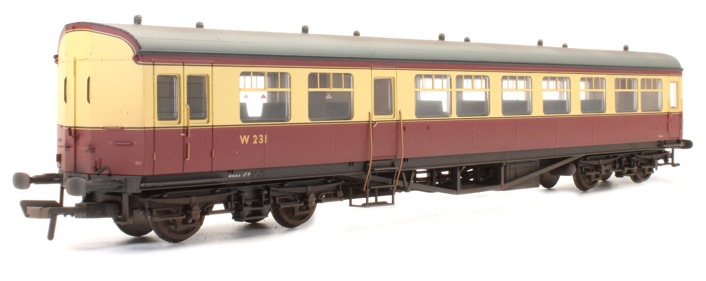 39-575 Pre-Owned BR Auto Trailer Crimson & Cream W231 - Custom Weathered