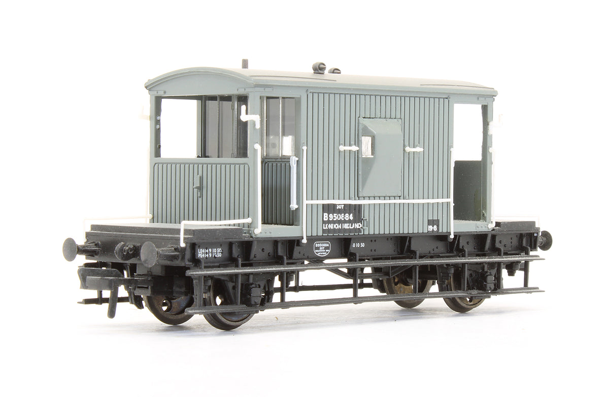 Pre-Owned BR 20T Brake Van BR Grey Un-Fitted 'B950884'