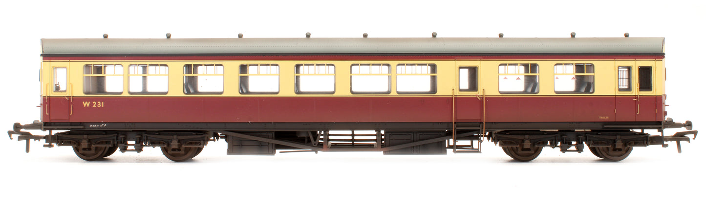 39-575 Pre-Owned BR Auto Trailer Crimson & Cream W231 - Custom Weathered