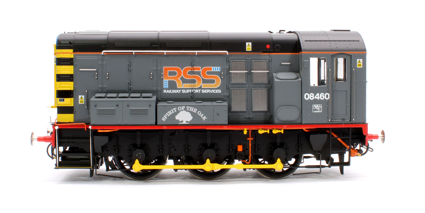 Class 08 08460 Railway Support Services (RSS) Spirit of the Oak Diesel Shunter Locomotive - DCC Fitted