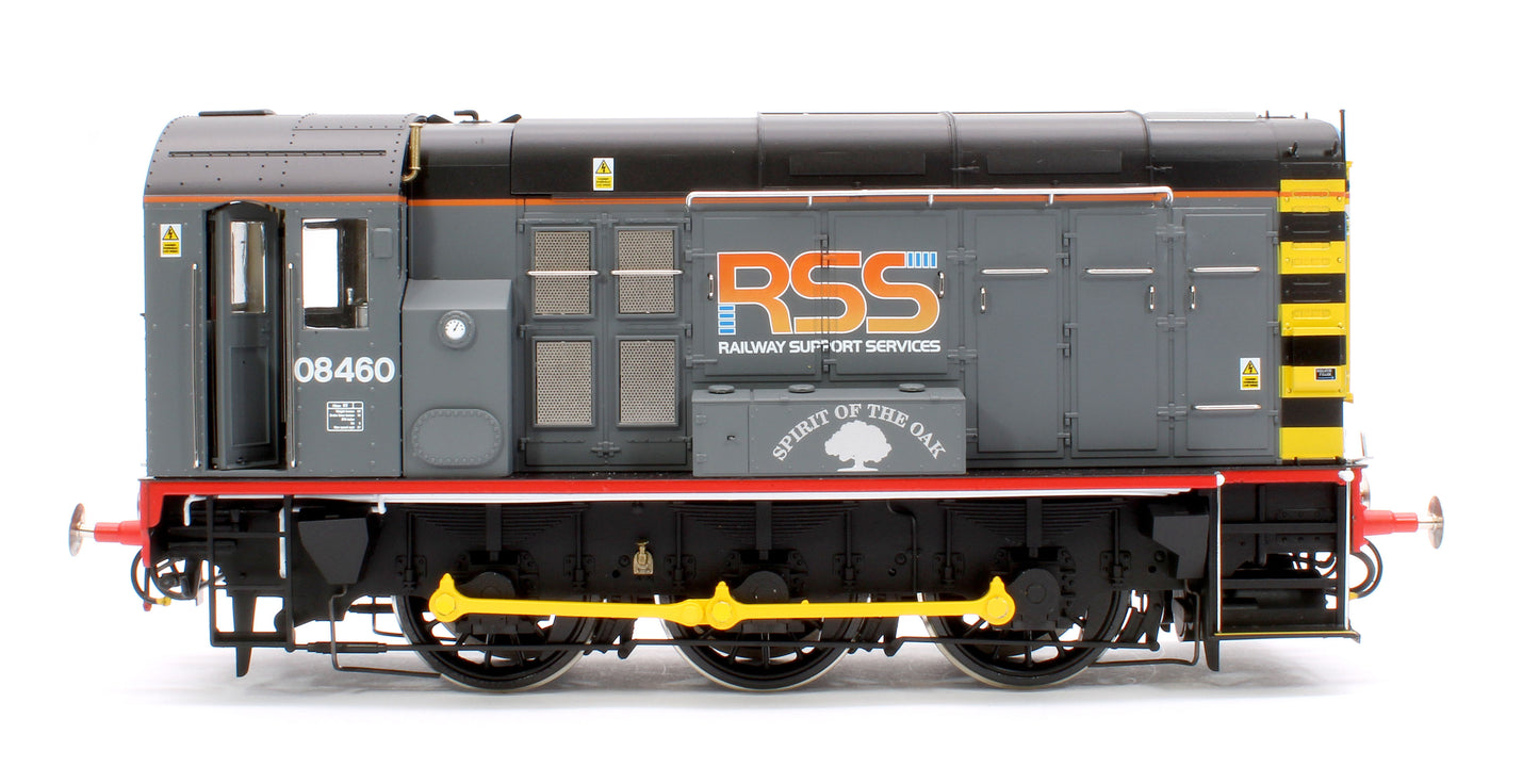 Class 08 08460 Railway Support Services (RSS) Spirit of the Oak Diesel Shunter Locomotive - DCC Fitted