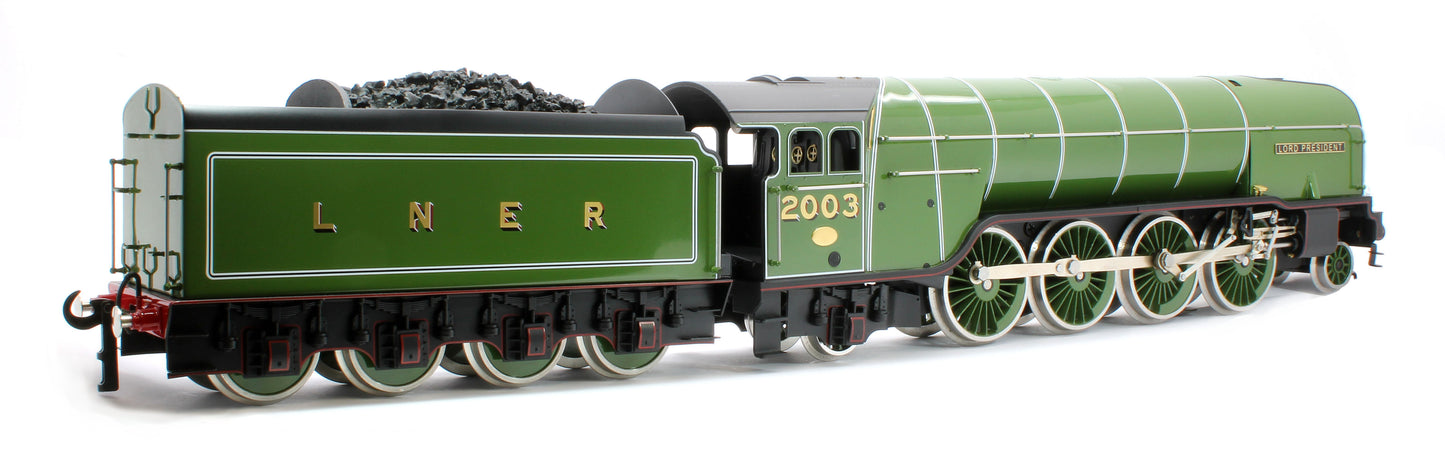 E/36-A1-LP P2 Class Non-Streamlined "Lord President" 2-8-2 LNER Lined Apple Green No. 2003 Steam Locomotive