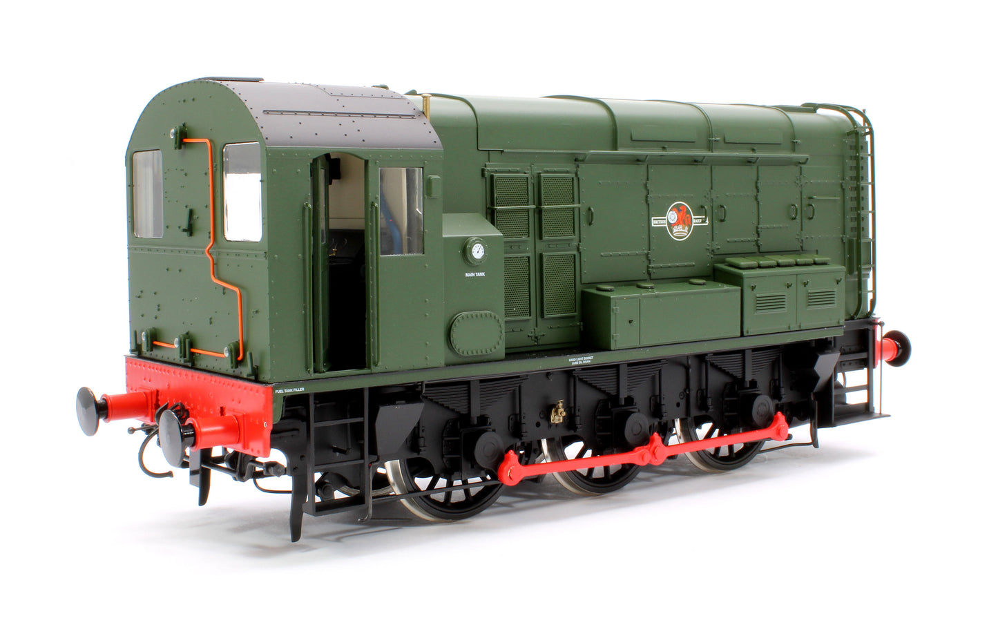 Class 08 BR Green Late Crest No Warning Panels Unnumbered Diesel Shunter Locomotive