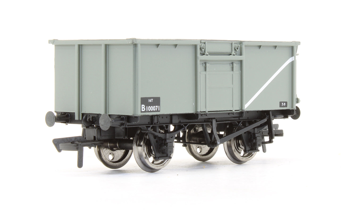 Pre-Owned 37-225 16 Ton Steel Mineral Wagon BR Grey With Top Flap Doors 'B100071'