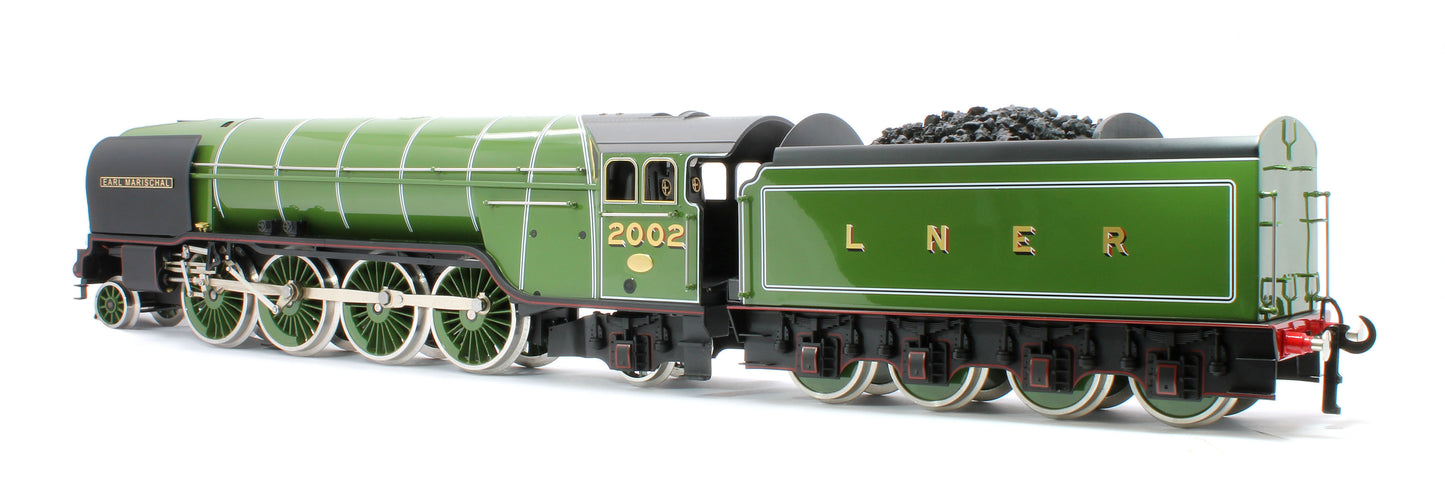 E/36-A1-EM P2 Class Non-Streamlined "Earl Marischal" 2-8-2 LNER Lined Apple Green No. 2002 Steam Locomotive