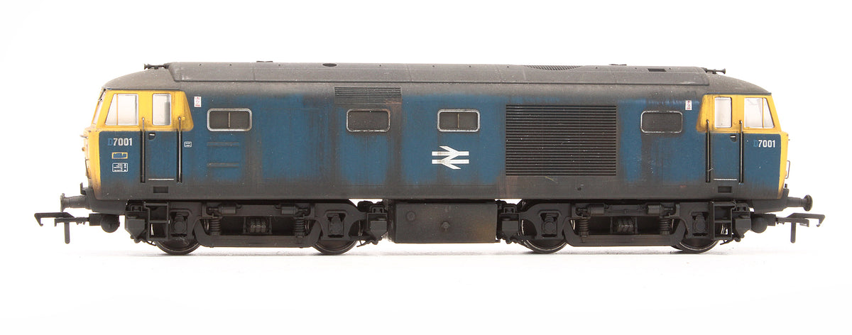 Pre-Owned Class 35 BR 'Hymek' Blue FYE D7001 Diesel Locomotive - Custom Weathered