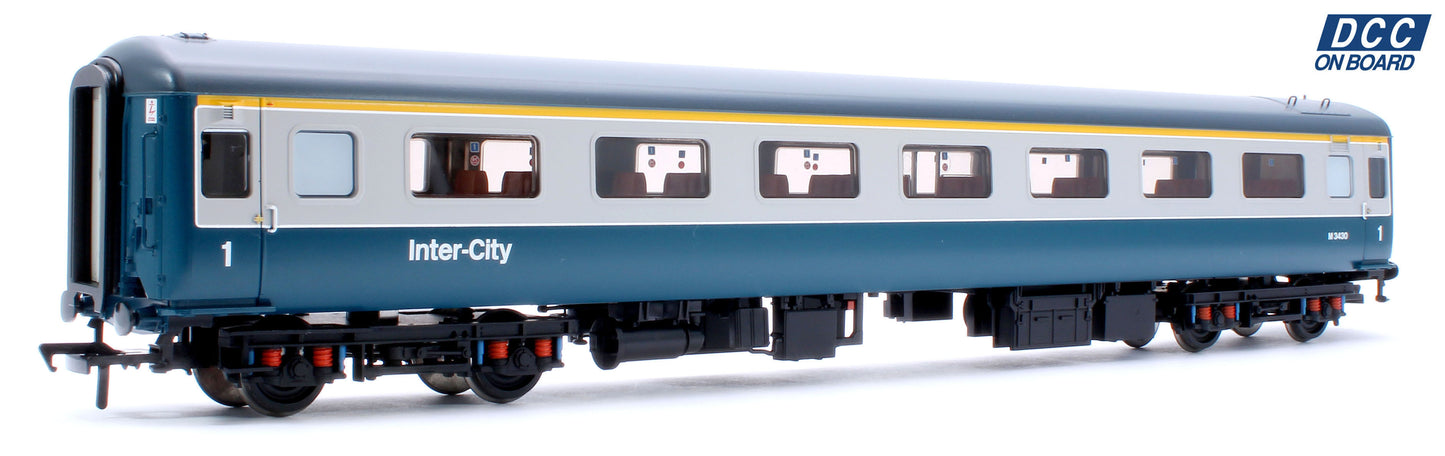 BR Mk2F FO First Open BR Blue & Grey (Inter-City) No.M3430 - DCC Fitted