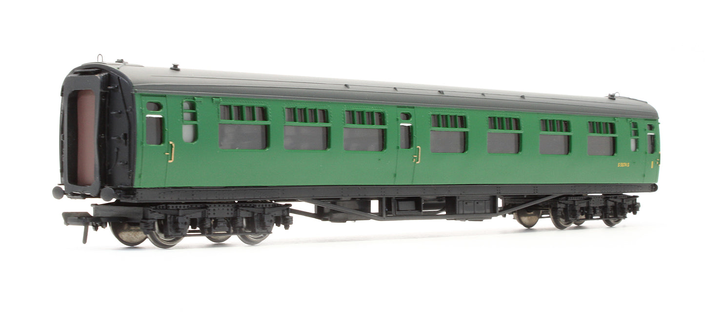 Pre-Owned 63ft Bulleid Corridor Composite Coach BR (SR) Green S5874S