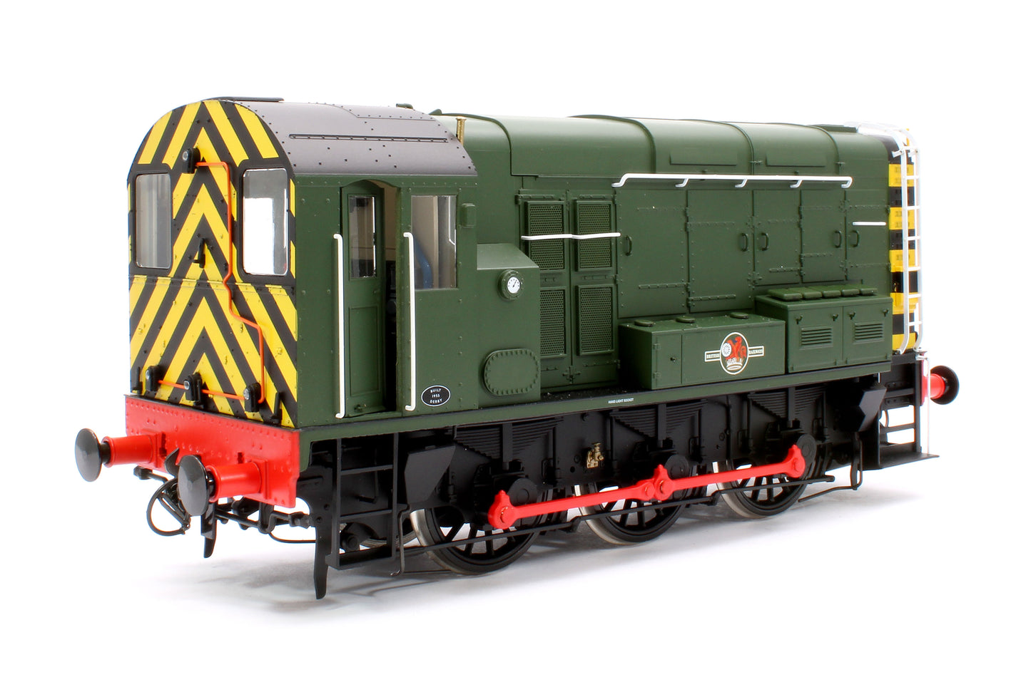 Class 08 BR Green Late Crest With Wasp Stripes Diesel Shunter Locomotive - Unnumbered