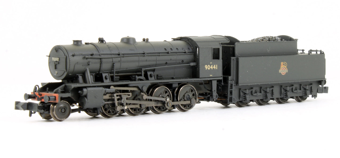 Pre-Owned 372-425A WD Austerity Class 90441 BR Black Early Emblem Steam Locomotive - Weathered