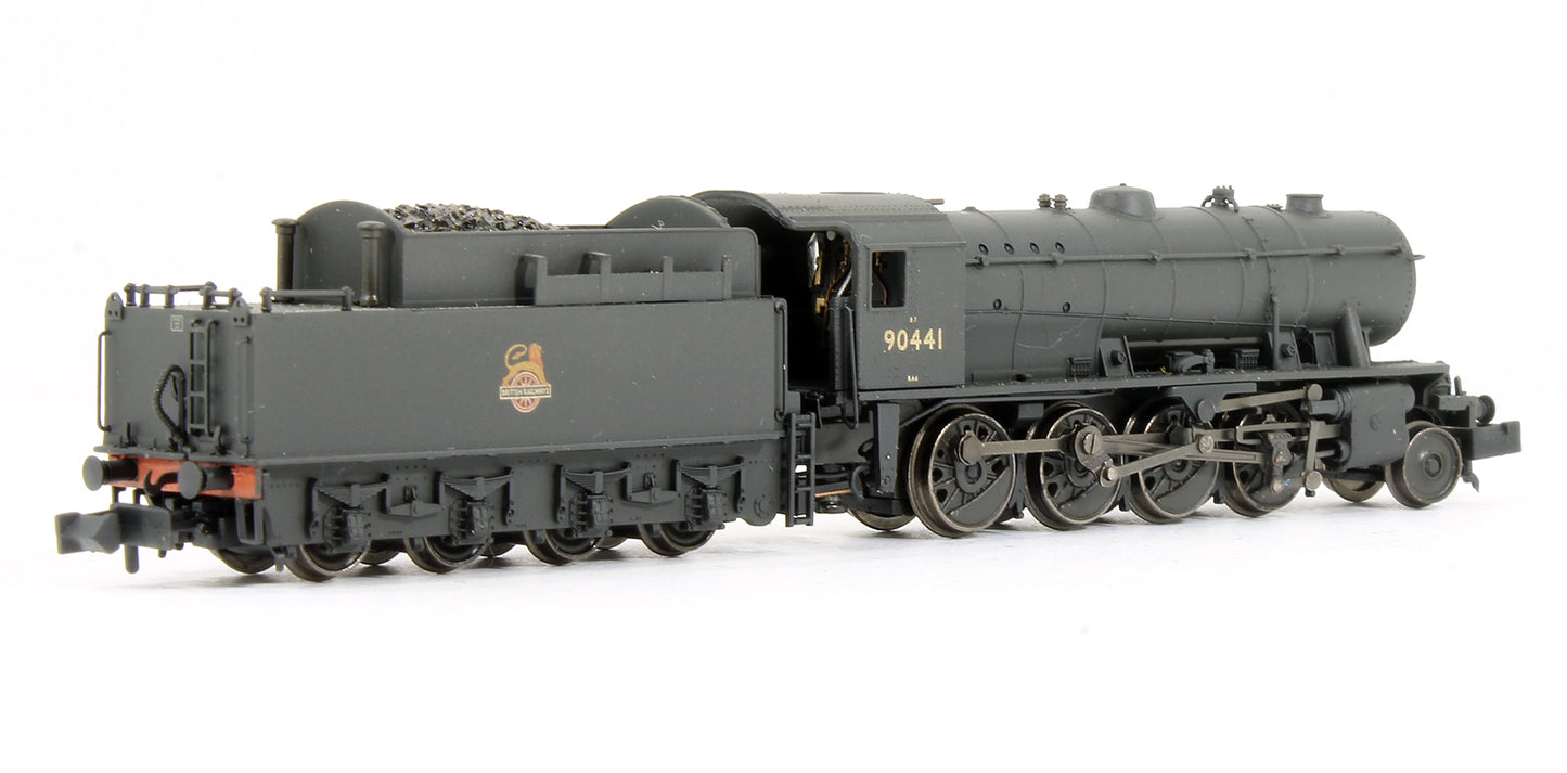 Pre-Owned 372-425A WD Austerity Class 90441 BR Black Early Emblem Steam Locomotive - Weathered