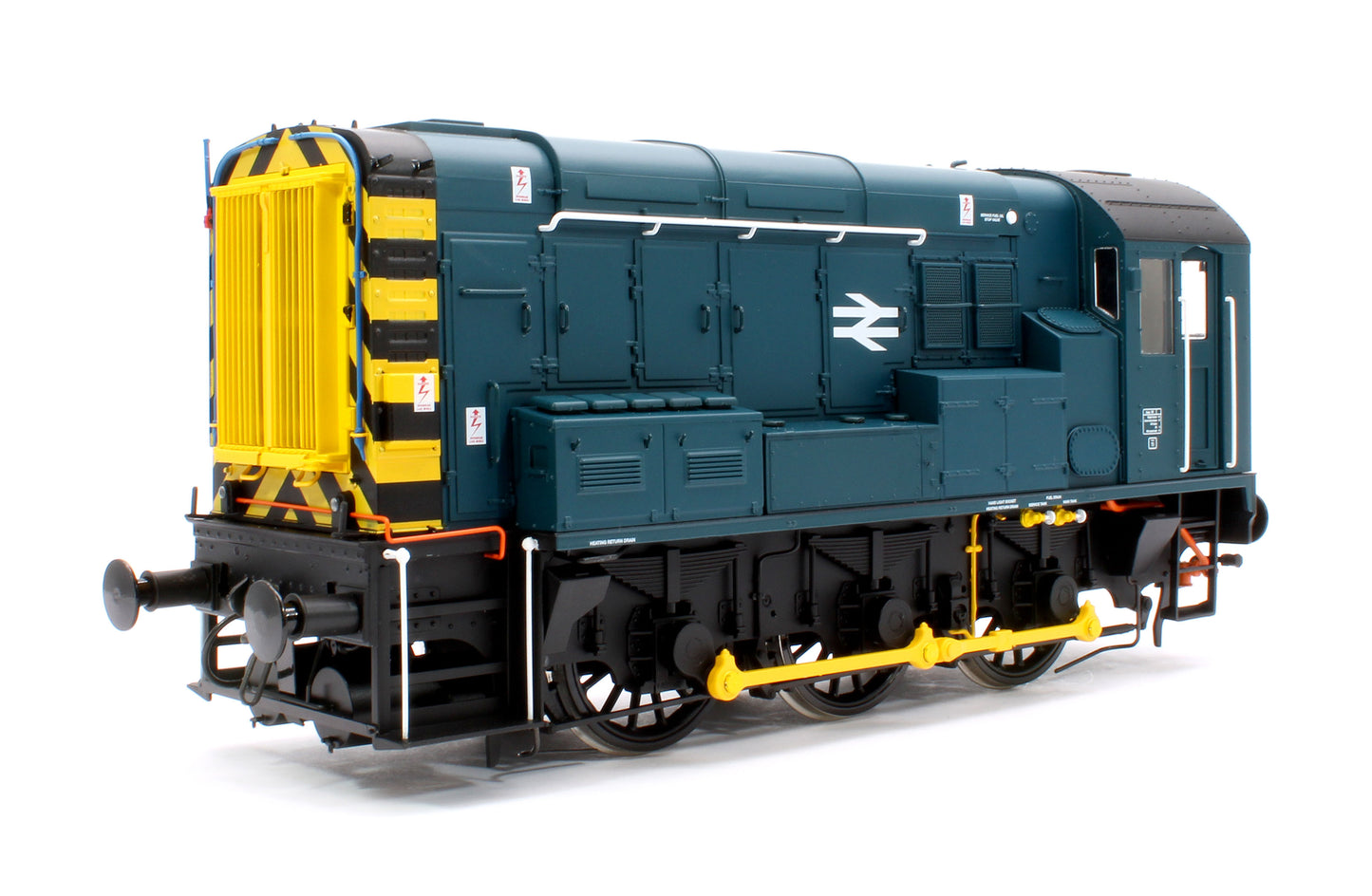 Class 08 BR Blue Wasp Stripes Unnumbered Diesel Shunter Locomotive - DCC Fitted