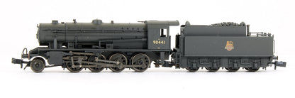 Pre-Owned 372-425A WD Austerity Class 90441 BR Black Early Emblem Steam Locomotive - Weathered