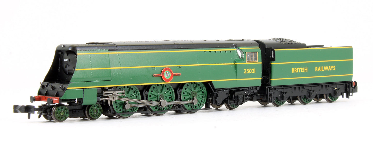 Pre-Owned 372-313 Merchant Navy Class 35021 'New Zealand Line' BR Malachite Green Steam Locomotive