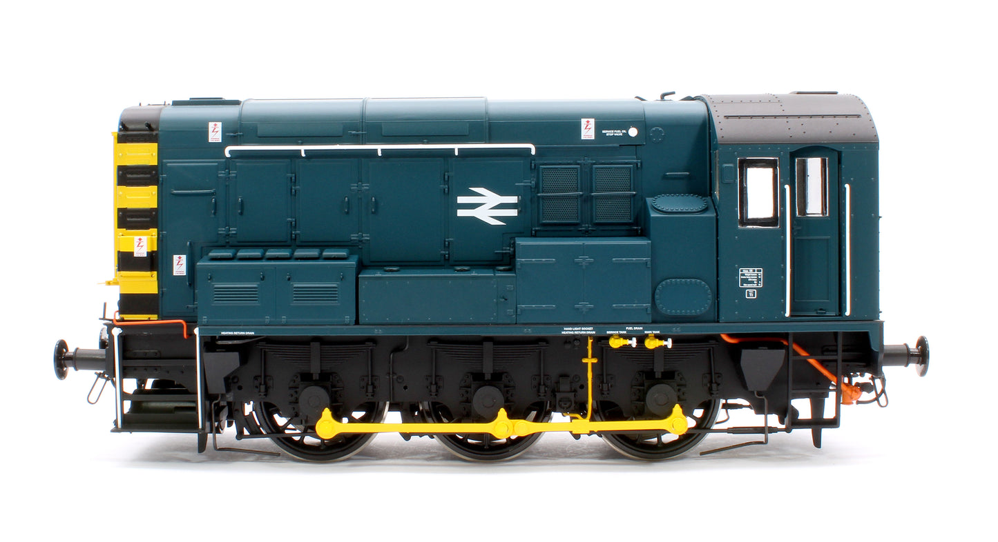 Class 08 BR Blue Wasp Stripes Unnumbered Diesel Shunter Locomotive - DCC Fitted