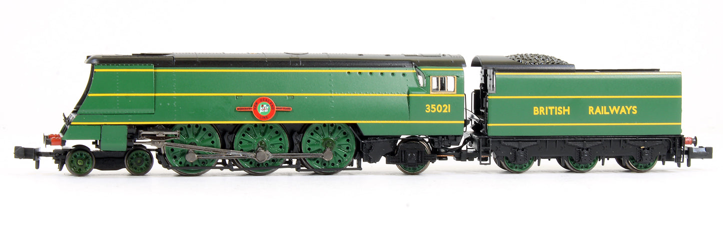 Pre-Owned 372-313 Merchant Navy Class 35021 'New Zealand Line' BR Malachite Green Steam Locomotive