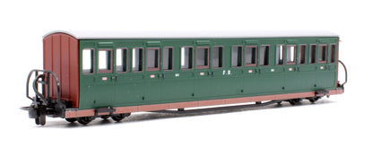 Ffestiniog Railway Long 'Bowsider' Bogie Coach, Colonel Stephens Green, No. 20