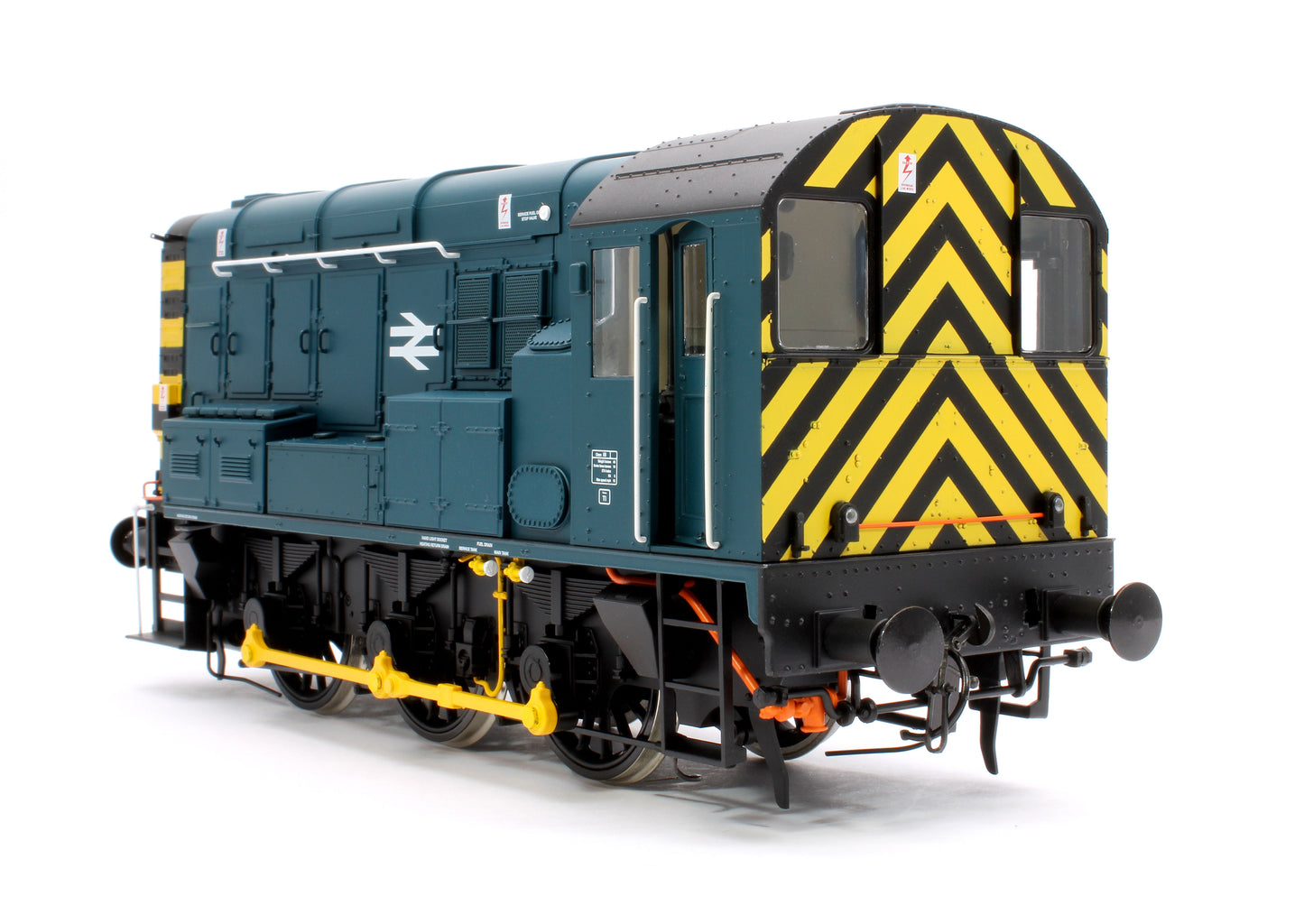 Class 08 BR Blue Wasp Stripes Unnumbered Diesel Shunter Locomotive - DCC Fitted