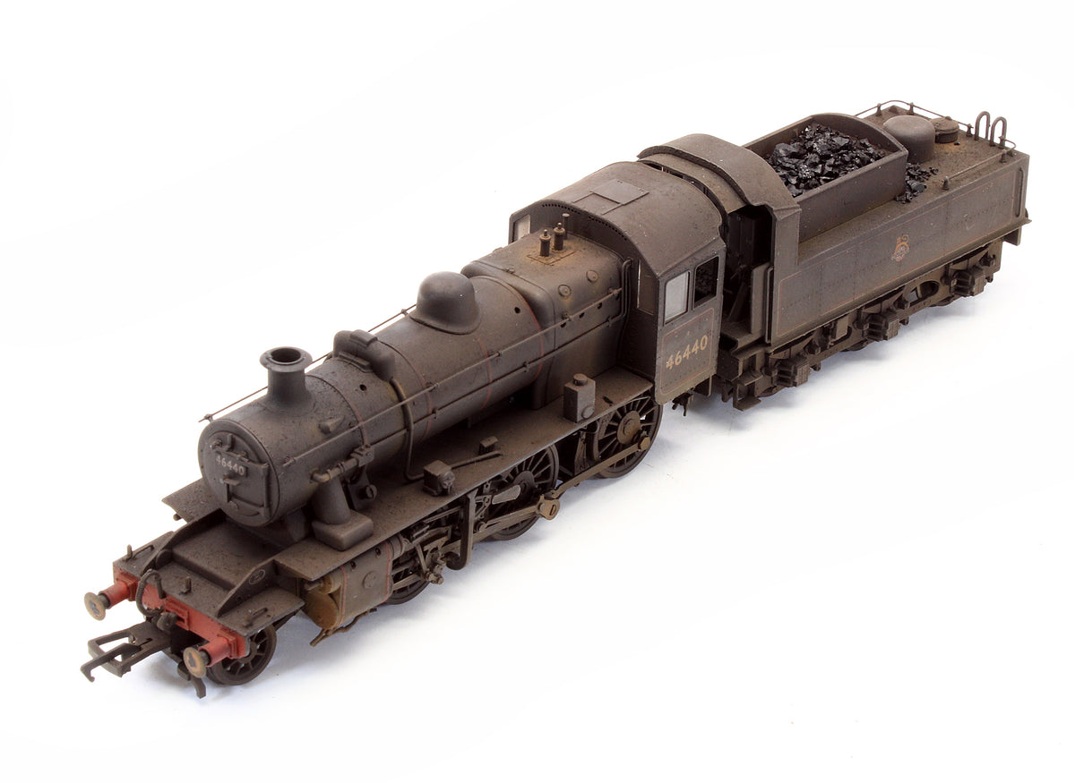 Pre-Owned Ivatt Class 2MT 2-6-0 46440 BR Lined Black Early Emblem Steam Locomotive - Custom Weathered